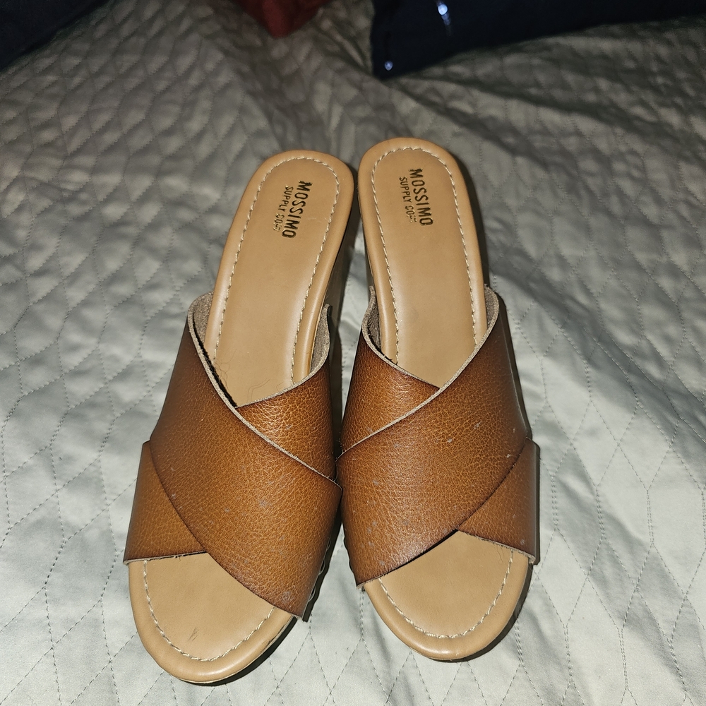 Mossimo Supply Co. Women's Tan Wedge Sandals